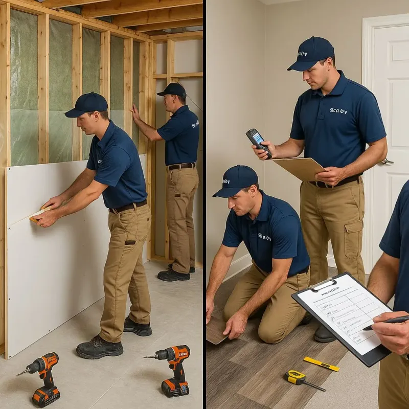 Repairs and Reconstruction process in Montz, LA